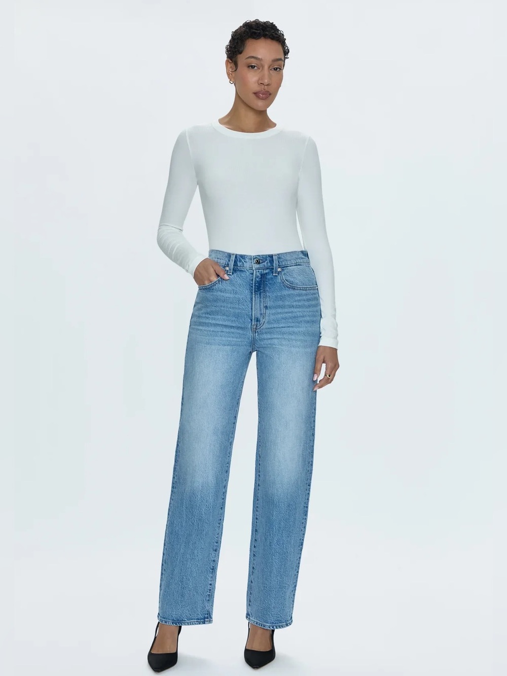 Pistola Cassie High-Rise Straight Leg Women's Jeans - Fonda